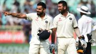 Virat Kohli and Cheteshwar Pujara